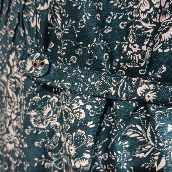 April Cornell Pintuck Beaded Button Midi Prairie Dress Cottagecore - Picture 7 of 11